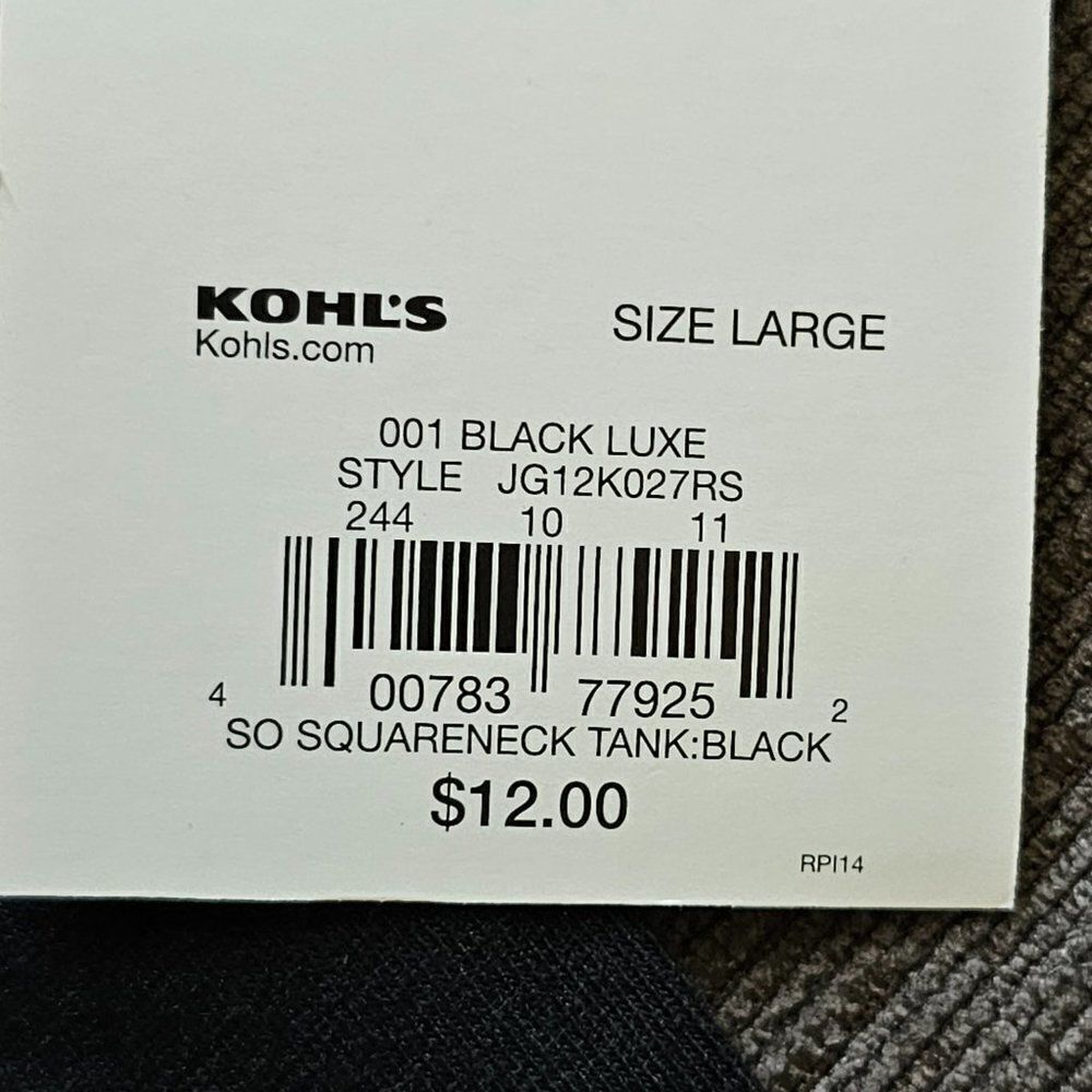 Kohl's SO Women Multi Colors & Sizes Square Neck Fitted Pack of 3 Tank Tops NWT - Picture 15 of 16